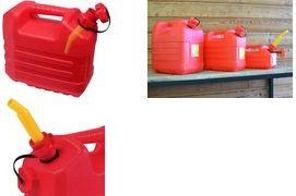 EDA Kraftstoffkanister, Kunststoff, 5 Liter Kanister geprüft für Kohlenwasserstoffe, - 1 Stück (019160 R SX10)