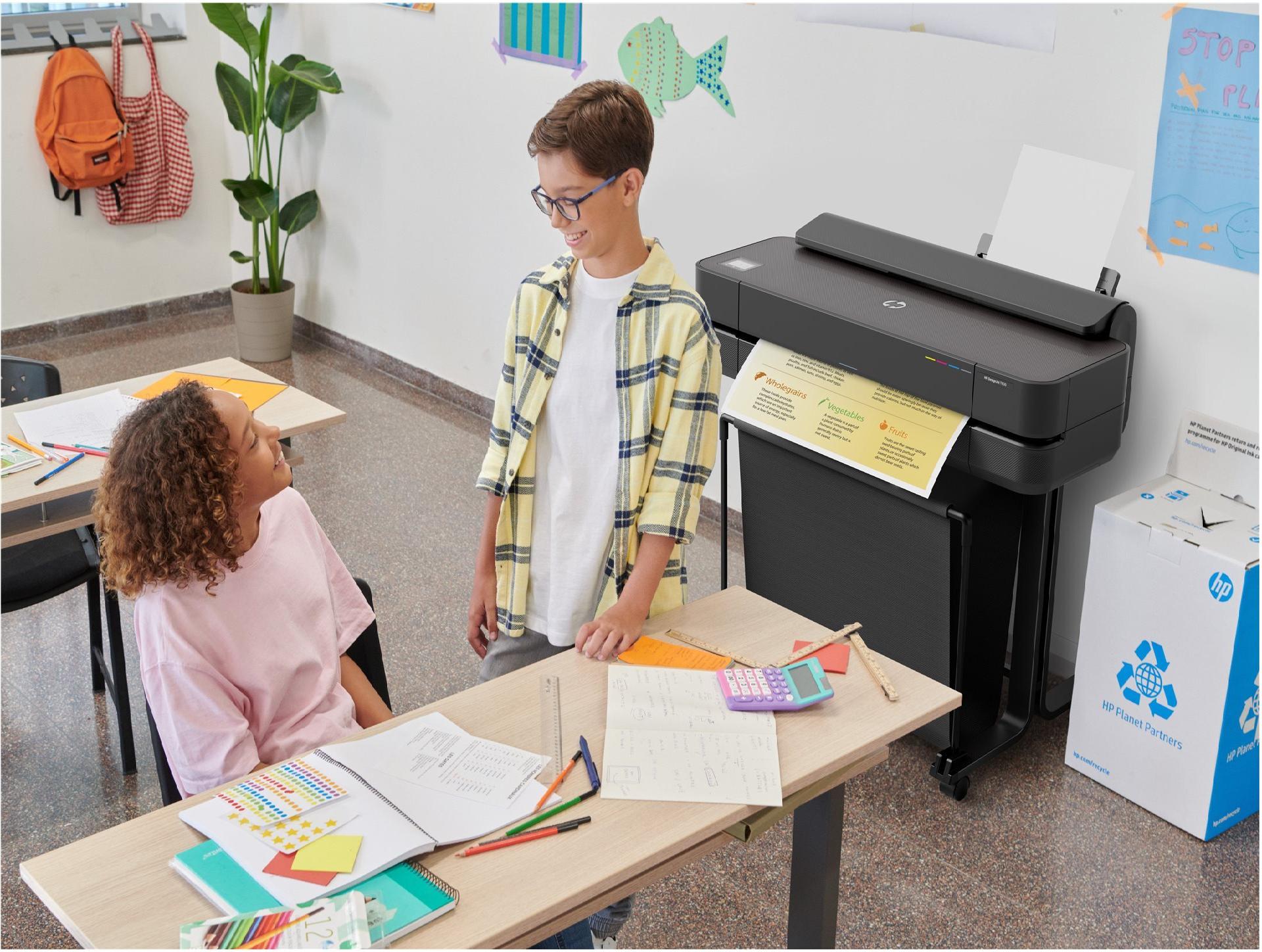 HP DesignJet T650 24" Großformatdrucker 2400 x 1200 dpi Schwarz, Grau