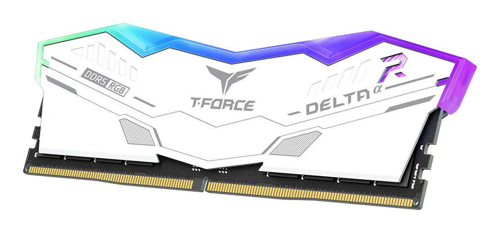 T-FORCE DELTAa RGB DDR5 32 GB RAM 6000 MHz CL30 Weiß
