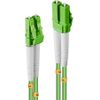 Lindy - Patch-Kabel - LC Multi-Mode (M) bis LC Multi-Mode (M) - 2,0m - Glasfaser - 50/125 Mikrometer - OM5 - halogenfrei - hellgrün (46311)