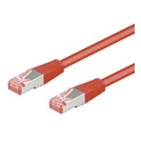 Wentronic Goobay CAT 6 Patchkabel, S/FTP (PiMF), Rot, 15 m - LSZH halogenfrei, Kupfer (68284)