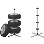 IWH KFZ-Felgen- und Reifenbaum, für 4 Reifen / Felgen einfach zu montierendes Stecksystem, geeignet bis Reifen - 1 Stück (019064)