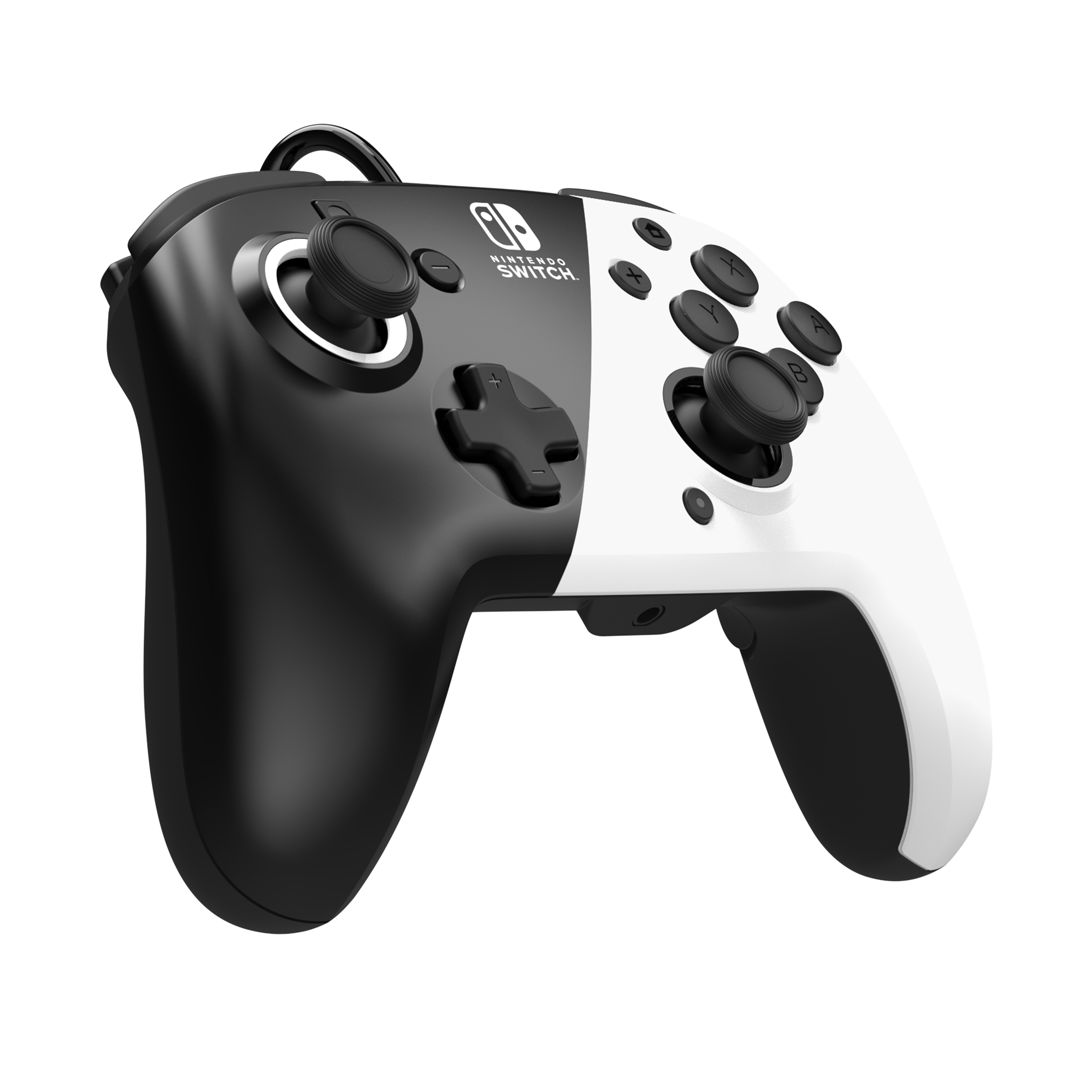 PDP Faceoff Deluxe+ Audio OLED Rematch Gamepad Nintendo Switch Schwarz/Weiß
