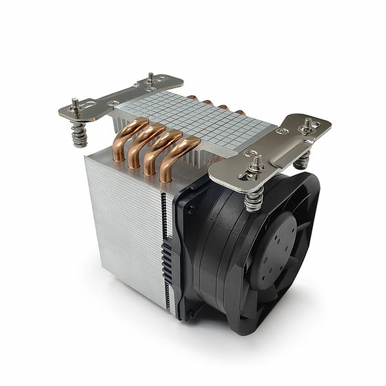 Dynatron A55 CPU-Luftkühler 80 mm PWM Schwarz, Grau