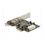 Delock PCI Express Karte > 2 x extern FireWire B + 1 x extern FireWire A (89153)