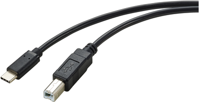 Renkforce RF-5720420 USB Kabel 2 m USB 2.0 USB C USB B Schwarz (RF-5720420)