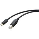 Renkforce RF-5720420 USB Kabel 2 m USB 2.0 USB C USB B Schwarz (RF-5720420)