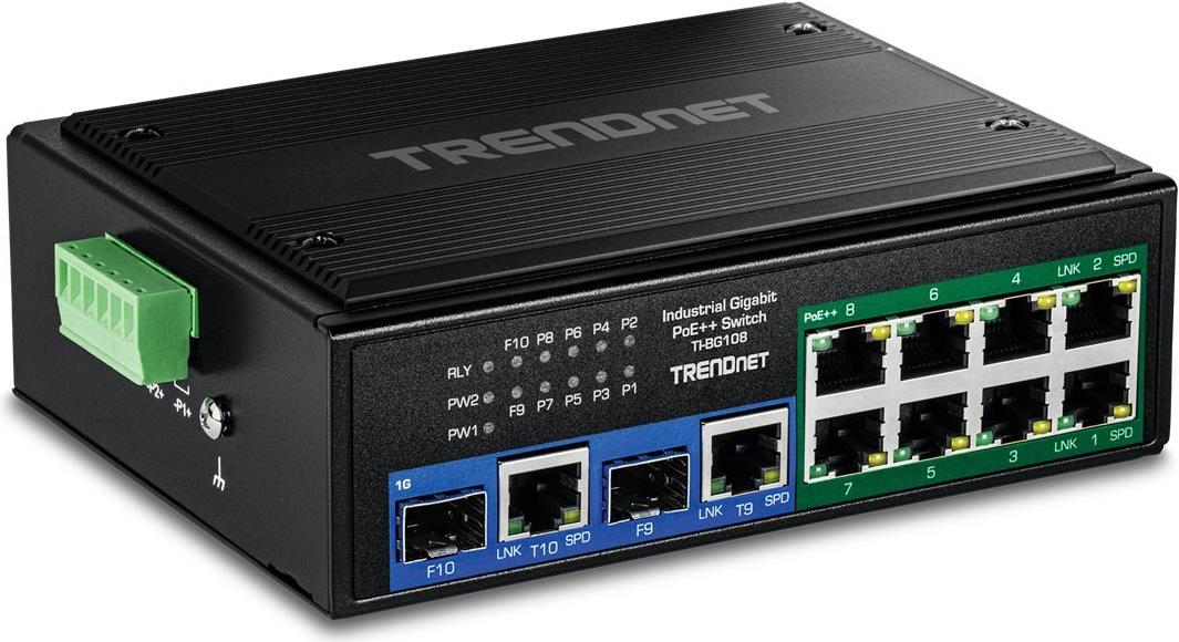 TRENDnet 10-PORT INDUSTRIAL GIGABIT 400W (TI-BG108)