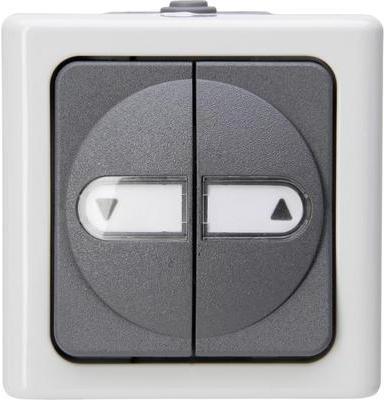 Kopp 560956012 Thermoplast Schwarz - Weiß Lichtschalter (560956012)