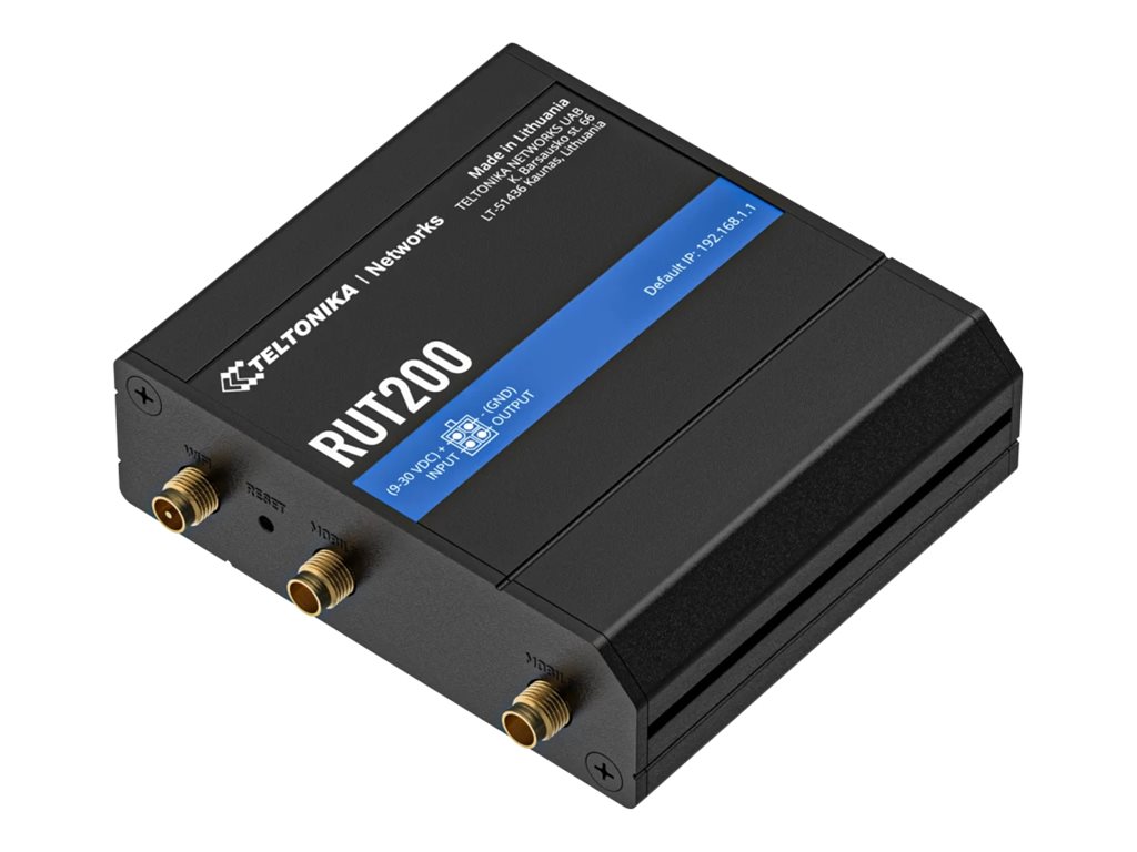 Teltonika RUT200 4G LTE Router 100 Mbps Schwarz