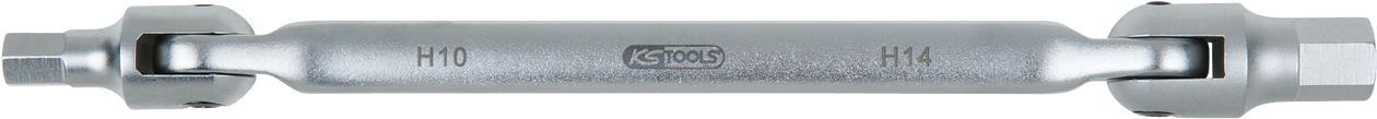KS TOOLS Öldienst-Schlüssel Sechskant für Hinterachsdifferential, 10x14mm (150.9225)