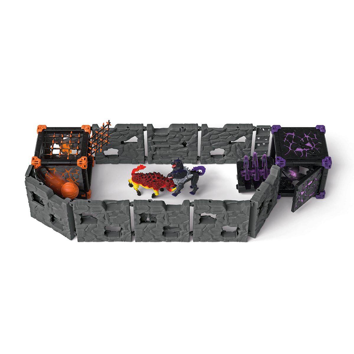Schleich Eldrador BattleCave Arena: Lava vs. Schatten, Mehrfarbig