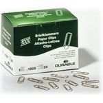 DURABLE Büroklammern, verkupfert, 26 mm Inhalt: 1.000 Stück in Faltschachtel (1205-24)