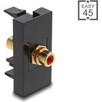 Delock Easy 45 Modul Cinch Buchse zu vergoldet rot schwarz (90964)