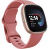 Fitbit Versa 4 - 40 mm - Kupferrosé - intelligente Uhr mit Band - rosa sandfarben - Bandgröße: S/L - NFC, Bluetooth (FB523RGRW)
