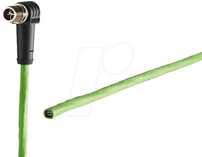 METZ CONNECT 142M2X90010. Kabellänge: 2 m, Kabelstandard: Cat6a, Kabelschirmung: S/FTP (S-STP), Anschluss 1: M12, Steckerverbindergeschlecht: Männlich, Kabelfarbe: Grün (142M2X90010)