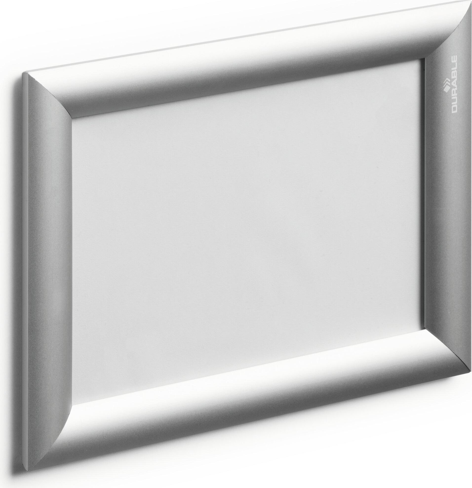 DURABLE Klapprahmen Aluminium A5, (1 Stück), Farbe: Silber, Art. Nr. 479523, Mindestabnahme: 1 ST (479523)