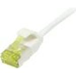 Patchkabel RJ45, CAT6A 500Mhz, 1,0m, weiss, U/FTP, slimline rund d=3,8mm, TPE/LSZH(Superflex), AWG32, mitCat.7 Rohkabel, Synergy 21 (S217323V3)