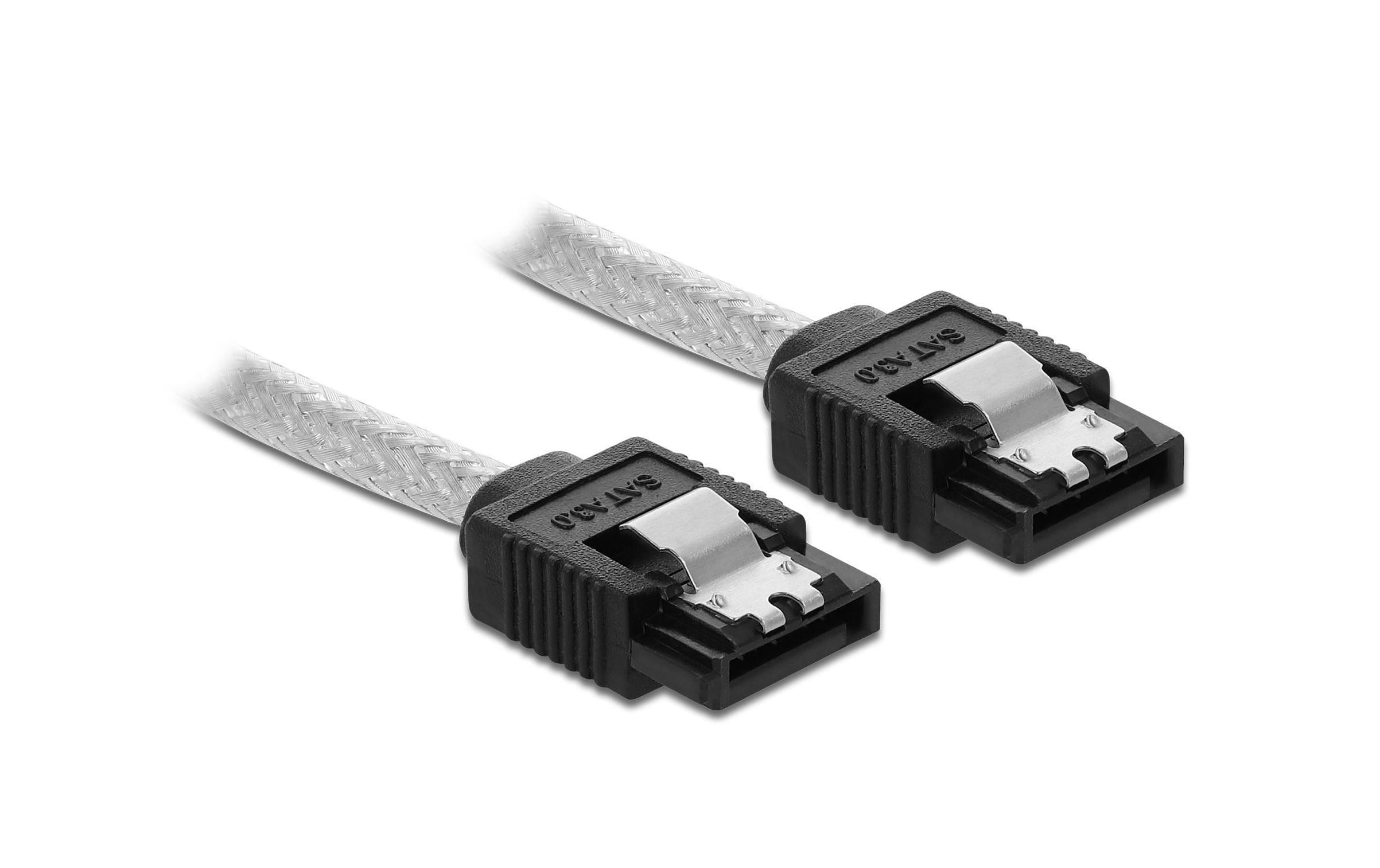 Delock SATA-Kabel 30 cm SATA 7-pin 6 Gb/s Transparent