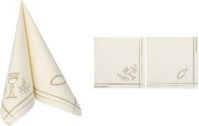 PAPSTAR Servietten "ROYAL Collection Kommunion/Konfirmation hochwertige Serviette aus Premium-Tissue in Stoffqualität, - 1 Stück (37042)