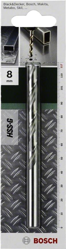 BOSCH HSS Metall-Spiralbohrer 2 mm Bosch 2609255036 Gesamtlänge 49 mm geschliffen DIN 338 Zylindersc