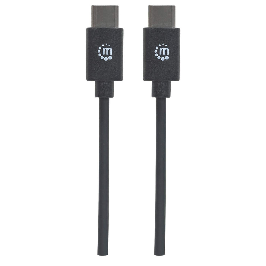 Manhattan USB-C Kabel USB-C auf USB-C 1 m USB 2.0 480 Mbit/s Schwarz