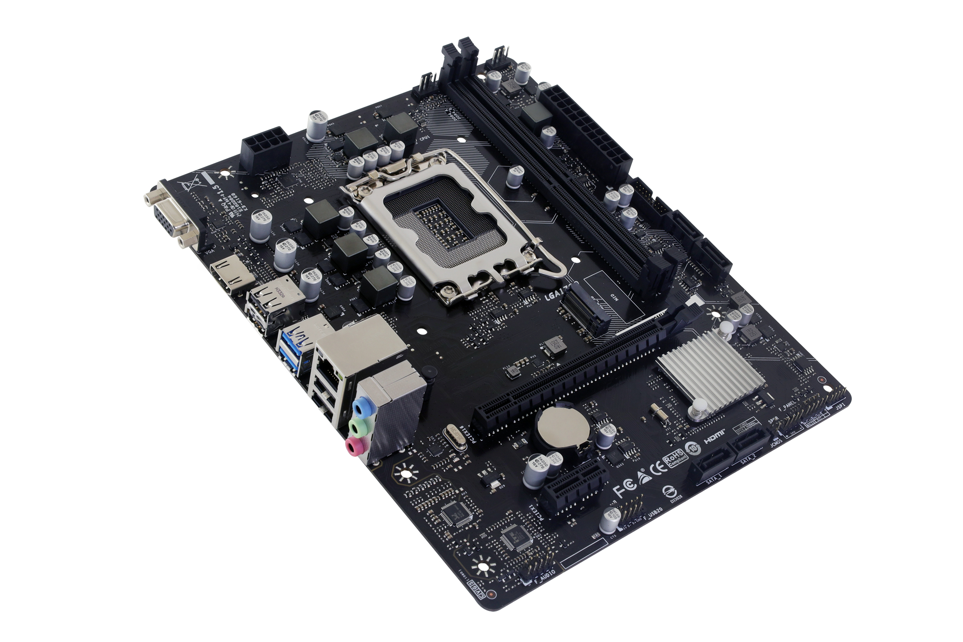 Biostar H610MHC 2.0 Mainboard Intel H610 LGA 1700 micro ATX DDR4 Schwarz