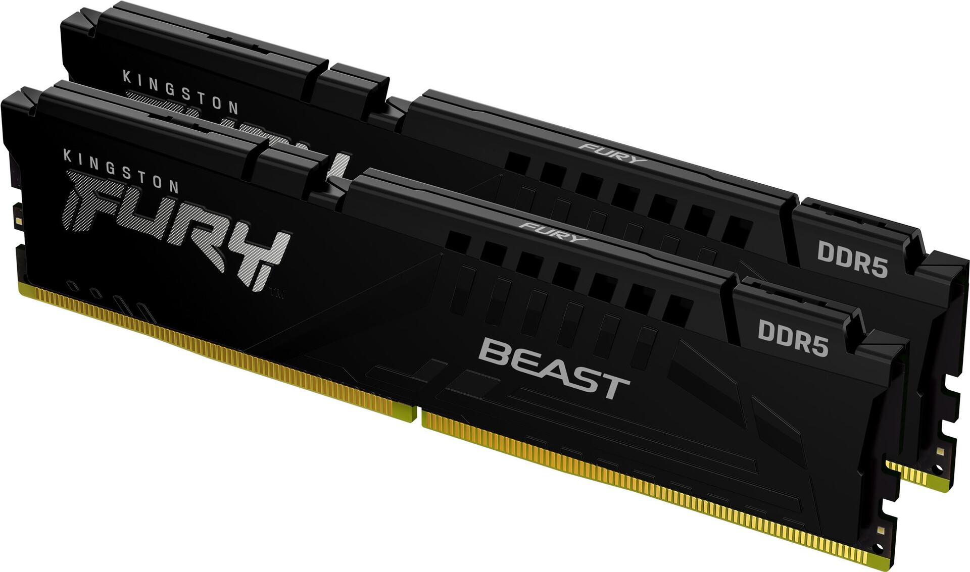 Kingston Technology FURY Beast 32 GB 6800 MT/s DDR5 CL34 DIMM (Kit of 2) Black EXPO (KF568C34BBEK2-32)