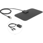 Delock DAB+ DVB-T2 Antenne F Stecker 5 - 25 dB aktiv omnidirektional schwarz (12085)