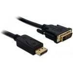 Delock Kabel DisplayPort 1.1 Stecker > DVI 24+1 Stecker Passiv 3 m schwarz (82592)
