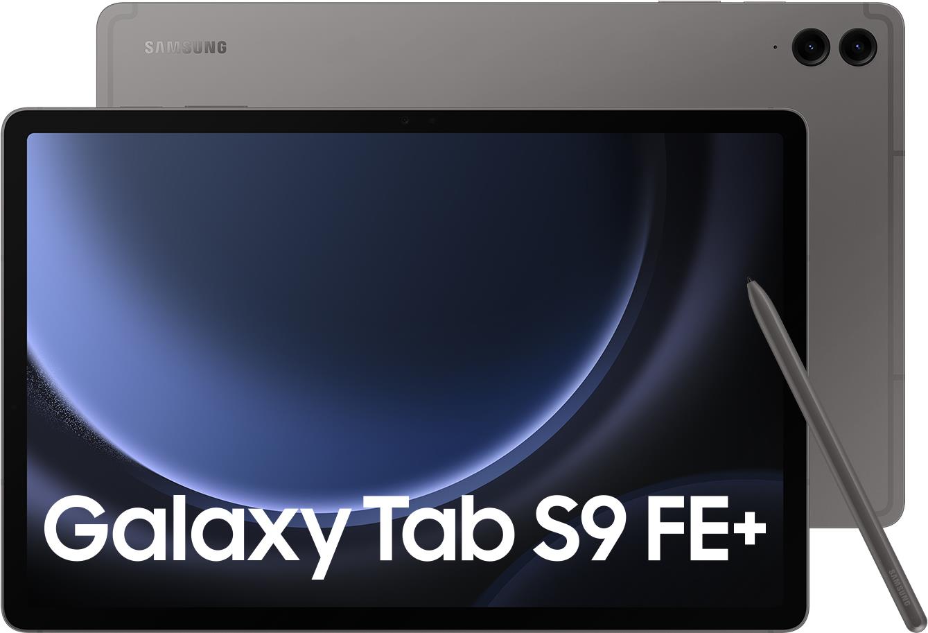 Samsung Galaxy Tab S9 FE+ 256 GB 31,5 cm (12.4") Samsung Exynos 12 GB Wi-Fi 6 (802.11ax) Android 13 Grau (SM-X610NZAEEUB)