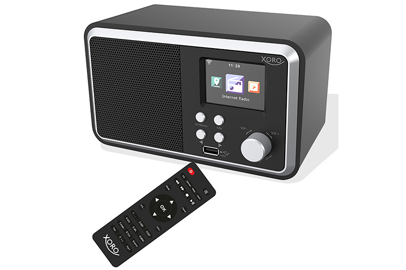 XORO DAB 300 IR Internet Radio DAB+ BT USB UPnP Schwarz