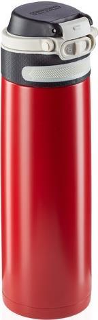 Leifheit 03273 Reisebecher 600 ml Schwarz - Rot Edelstahl (3273)