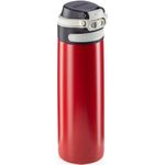 Leifheit 03273 Reisebecher 600 ml Schwarz - Rot Edelstahl (3273)