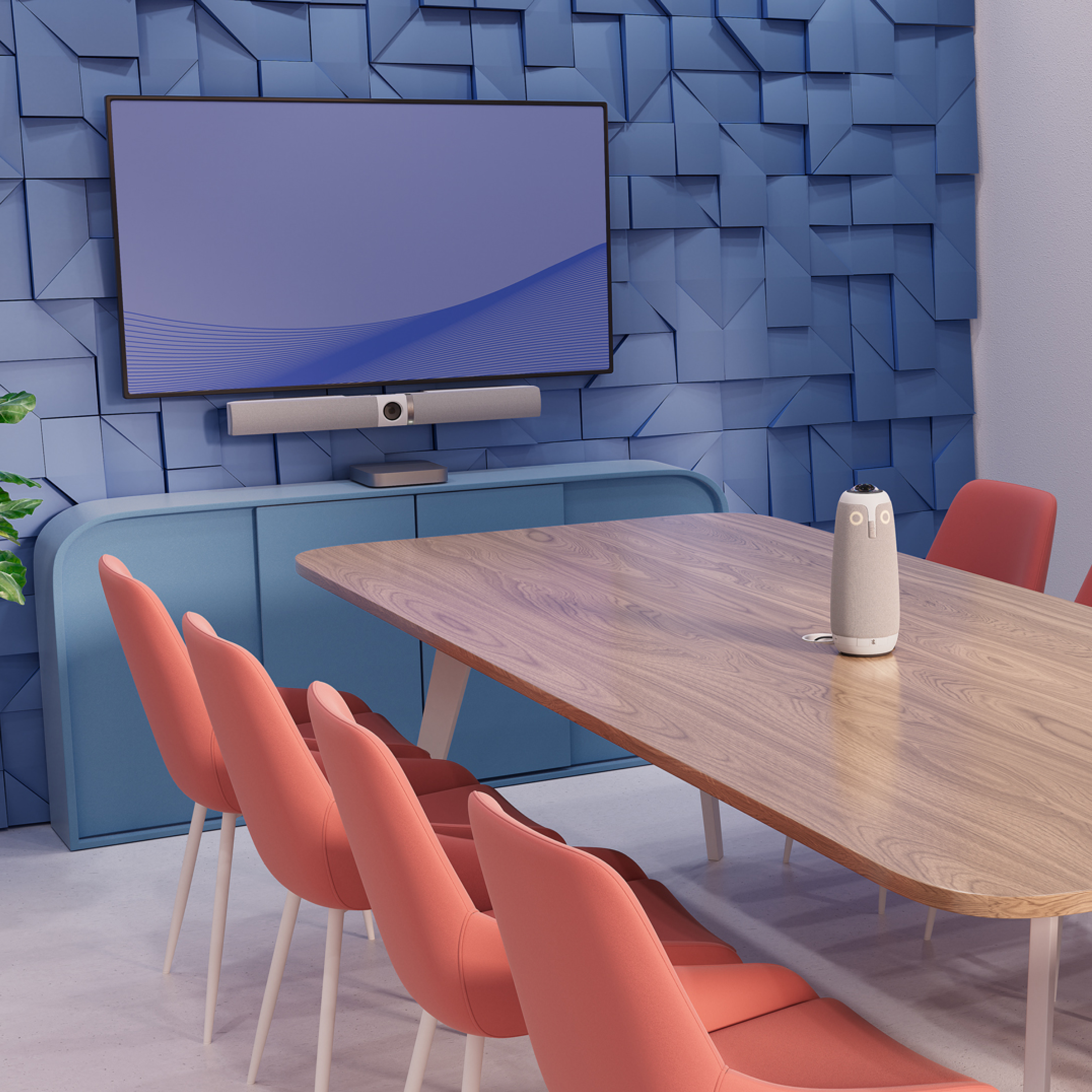 Owl Labs Meeting Owl 3 + Owl Bar Gruppen-Videokonferenzsystem 360° Full HD Grau