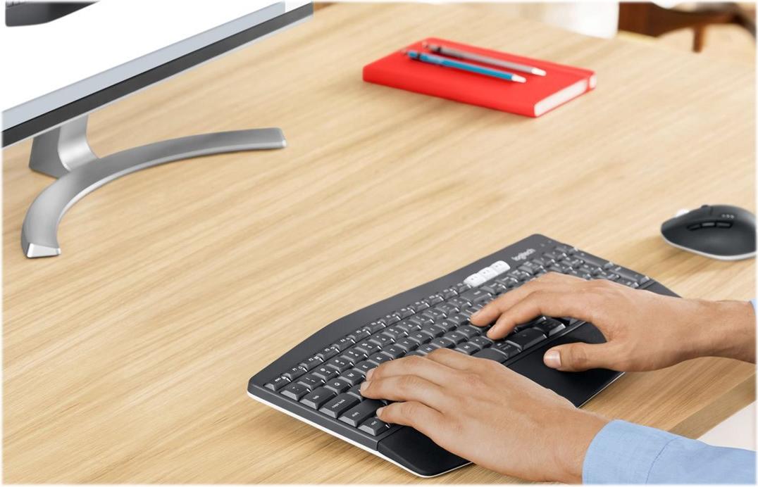 Logitech MK850 Performance Tastatur-und-Maus-Set Bluetooth 2.4 GHz Schwarz