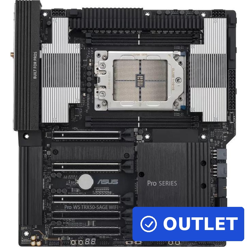 ASUS Pro WS TRX50-SAGE WIFI Workstation-Mainboard SSI CEB sTR5 TRX50 Wi-Fi 7 (90MB1FZ0-M0EAY0) (geöffnet)