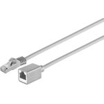 S/CONN maximum connectivity Netzwerkverlängerung-RJ45 Patchkabelverlängerung mit RohkabelCat.7 Rohkabel, S/FTP, PIMF, Halogenfrei, grau, 1,0m (08-62020)