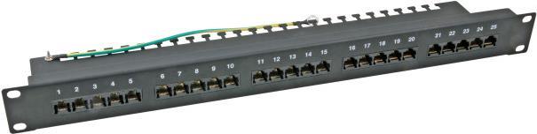 EFB-Elektronik Patchpanel 50xRJ45 8/4 1HE ISDN, RAL9005, Cat. 3 Hersteller: EFB Elektronik (37595SW.2)