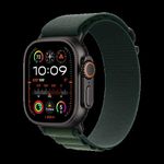 Watch Apple Watch Ultra 2 (2024) LTE 49mm Black Titanium Case with Alpine Loop M - Dark Green (MX4R3NF/A)