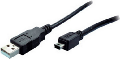 S-CONN BASIC-S USB 2.0 Mini Kabel, 1,0 m USB-A Stecker - Mini USB-B Stecker, 5 Pol