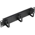 Equip 10" Kabeldurchführung mit Ringeinsatz 1U schwarz (EZMR-10-B)