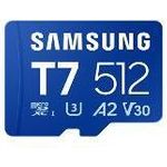 Samsung T7 microSDXC UHS-I Speicherkarte 512 GB - bis 170 MB/s, U3 V30 A2 (MB-MB512T/WW)