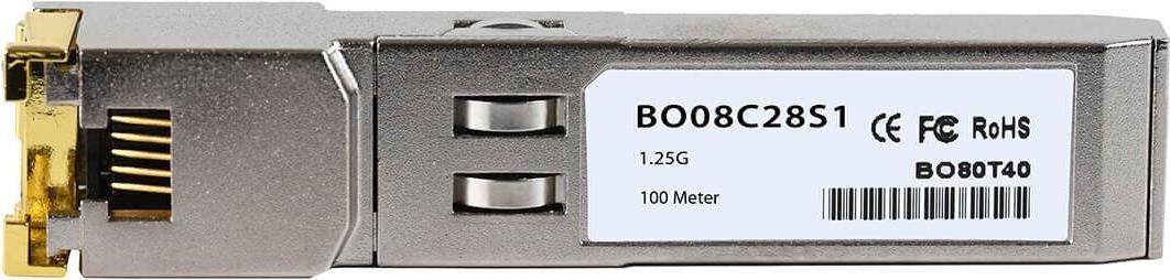 Kompatibler Black Box LFP443 BlueOptics© BO08C28S1 SFP Transceiver, Kupfer RJ45, 1000BASE-T, 100M, 0°C/+70°C (LFP443-BO)