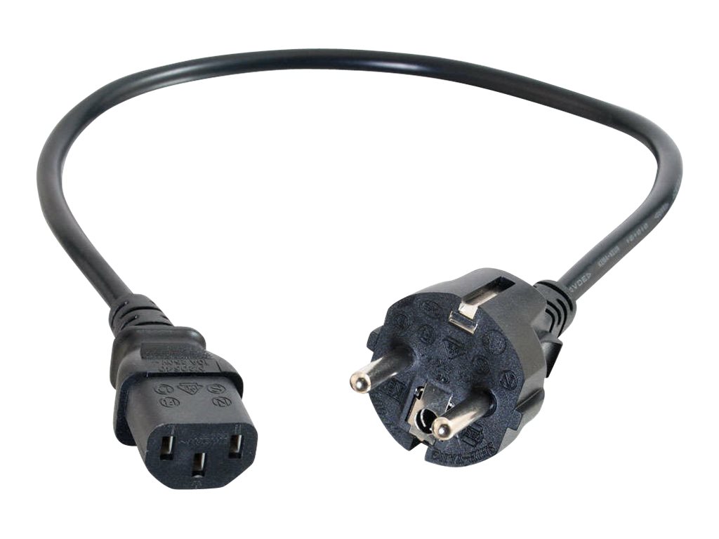 C2G Universal Netzkabel 5 m CEE 7/7 C13 Schwarz