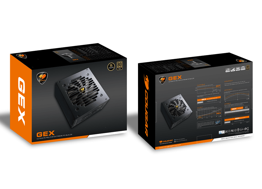 Cougar GEX750 Netzteil 750 W ATX 80 PLUS Gold Modular Schwarz
