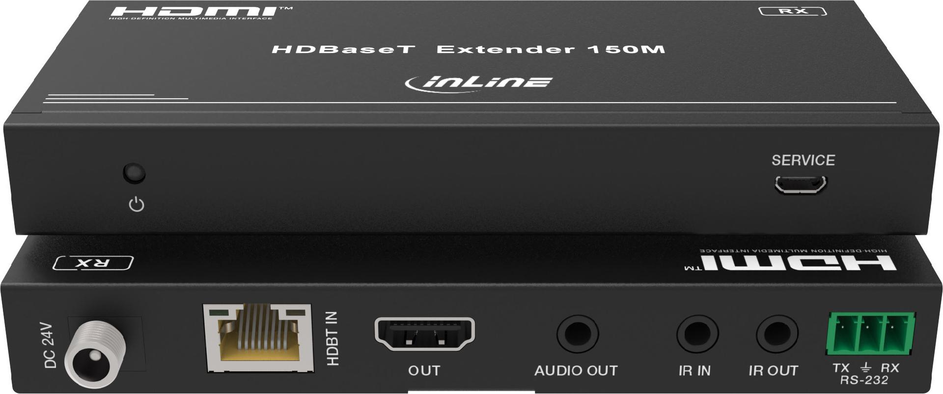 InLine Video Extender Cat.6 HDMI 4K/60Hz HDBaseT Set