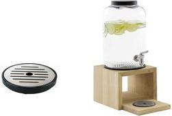 APS Tropfenschale, 2-teilig, Durchmesser: 95 mm aus Edelstahl und Melamin, spülmaschinengeeignet, - 1 Stück (10841)