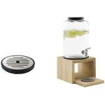 APS Tropfenschale, 2-teilig, Durchmesser: 95 mm aus Edelstahl und Melamin, spülmaschinengeeignet, - 1 Stück (10841)