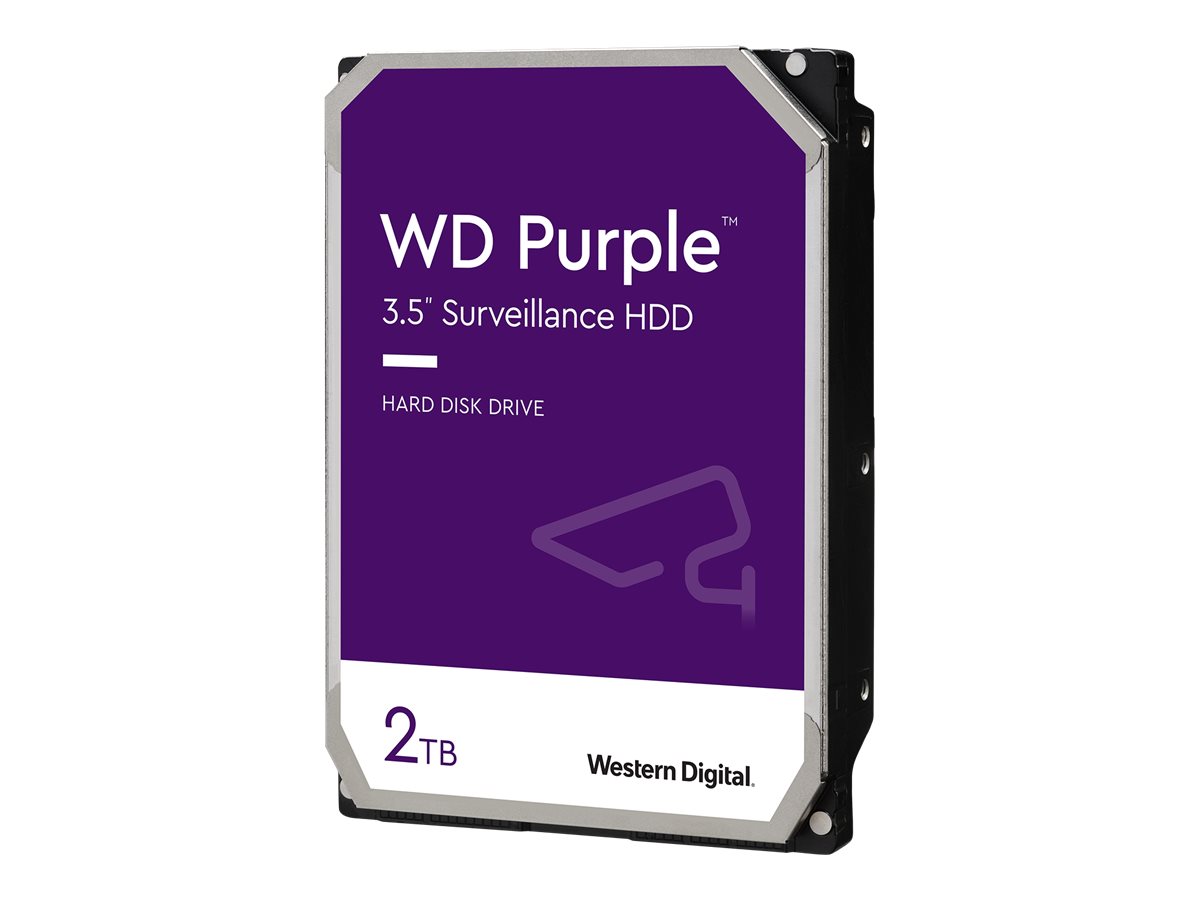 WD Purple WD20PURZ Interne Festplatte 2 TB SATA 6Gb/s 3,5" 5400 RPM 64 MB Cache
